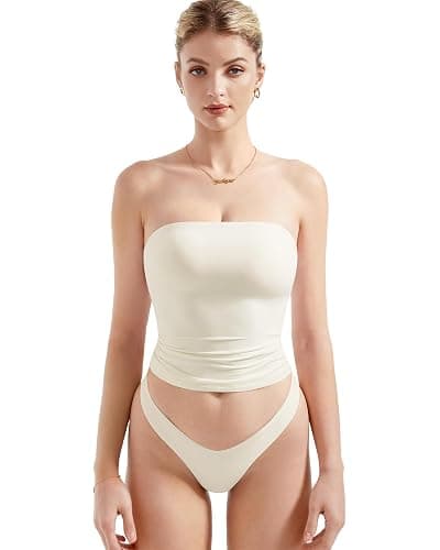 SUUKSESS Women Sexy Tube Top Summer Y2K Going Out Double Lined Basic Tank Top - Image 1