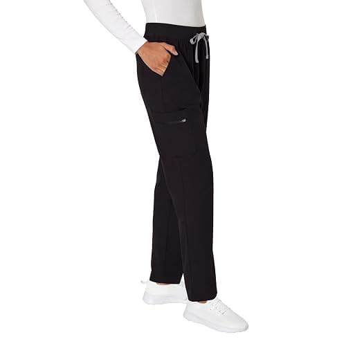 Hanes Women's Scrub Pants, Comfort Fit Healthcare Pants for Women, Moisture-Wicking Medical Scrubs thumbnail 3