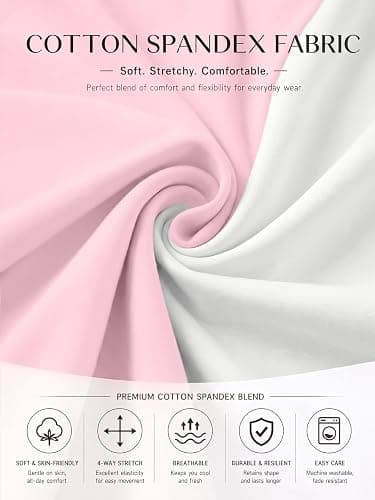 Trendy Queen Cotton Long Sleeve Shirts for Women | Ultra Soft Cotton Blend Slim Fit Crew Neck Tee, Stretchy Basic Layering Top for Fall, Winter & Spring thumbnail 6