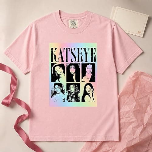 KATSEYE Shirt World Tour Vintage Tee, Kpop Fan Gift Heavyweight Cotton Graphic thumbnail 7