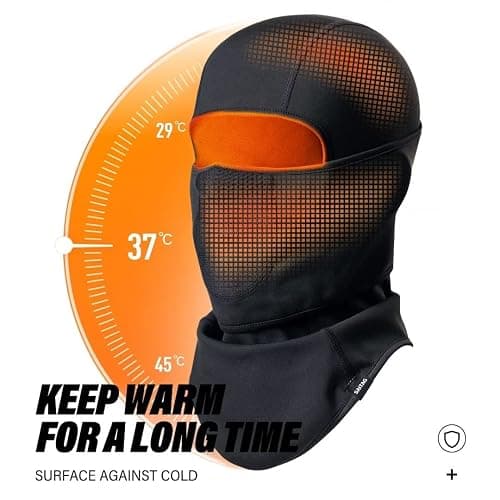 SAITAG Balaclava Ski Mask Warm Face Mask for Cold Weather Winter Skiing Snowboarding Motorcycling Ice Fishing Men thumbnail 3