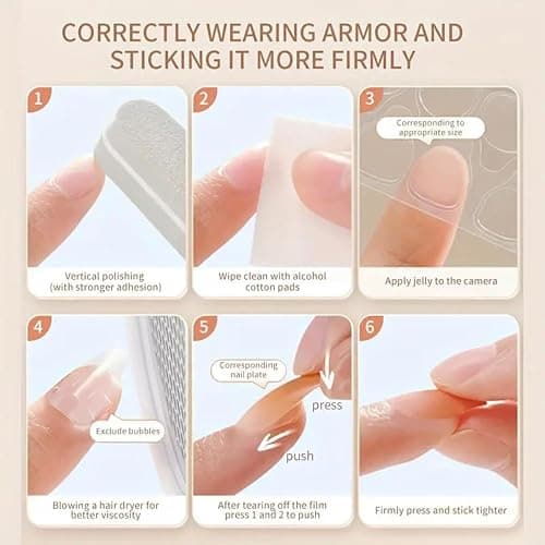 Auroriel 24 Pcs Moyen Amande Pression Sur Ongles Fleurs Marron Manucure Française 3D Or Structure Étoile Ongles Art Pour Ensemble D'Ongles Pour Femmes Manucure thumbnail 7