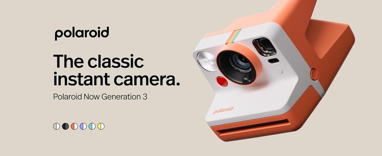 Polaroid Now 3rd Generation I-Type Instant Film Camera - Yellow - Camera Only No Film (9158) thumbnail 5