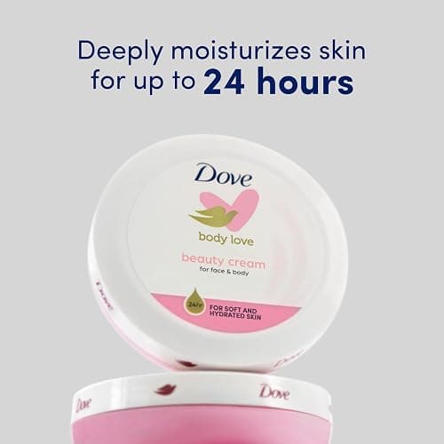 Dove Nourishing Body Care, Face, Hand, and Body Beauty Cream for Normal to Dry Skin Lotion for Women with 24-Hour Moisturization, 4-Pack, 2.53 Oz Each Jar thumbnail 2
