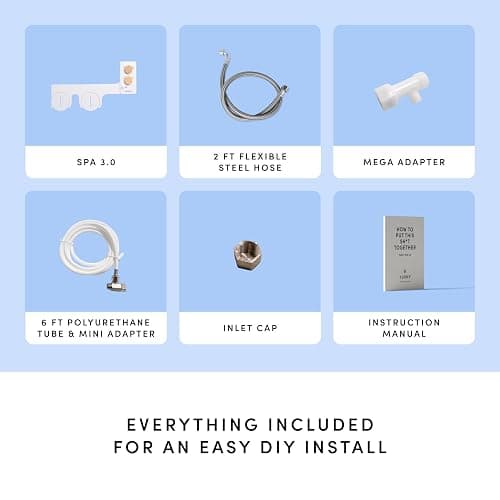 TUSHY 3.0 Spa Bidet Attachment. Cool to Warm Water. It's Time to Replace Toilet Paper, Fresh Water Spray (Requires Sink Access for Optional Temperature Control), Bamboo thumbnail 8