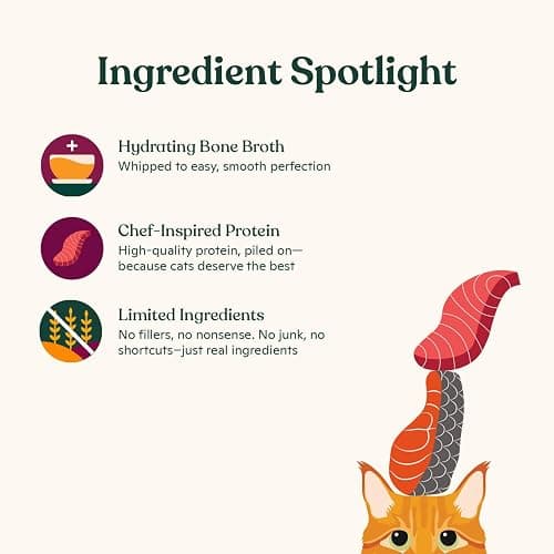 Made by Nacho Lickable Cat Treats Mousse Tubes 12 Count with Bone Broth Salmon & Tuna Recipe (.5 oz) No Grains, Corn, Wheat or Soy thumbnail 5