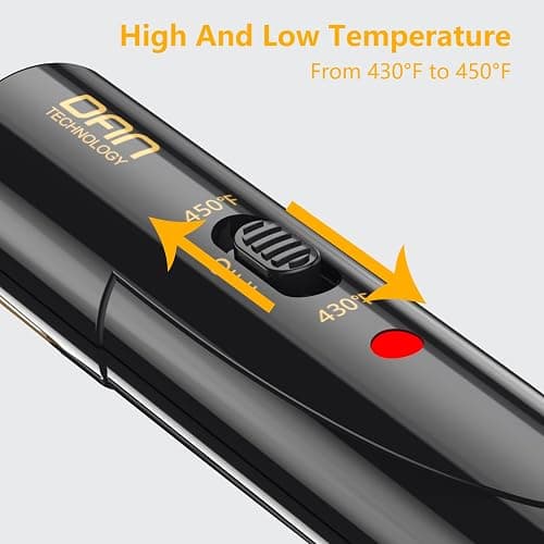 DAN Technology hot Comb Electric for Wigs,450℉Small hot Comb for Edges,Low and high Temperatures, Hair straightening Comb for Black Hair,Portable & Dual Voltage for Travel & Home… thumbnail 5