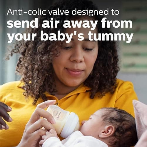 Philips Avent Natural Baby Bottle with Natural Response Nipple (Slow Flow, Flow 2), 4oz, 3-pack, SCY900/03 - Clear - 4oz - 3-pack thumbnail 7