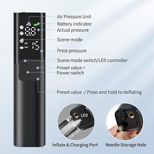 Portable basketball electric pump thumbnail 3