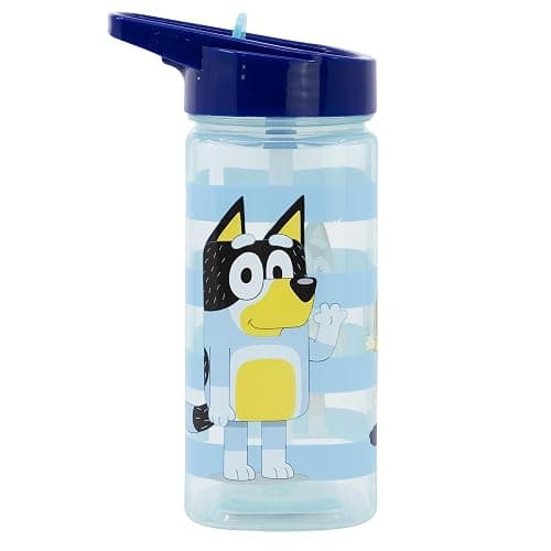 STOR Gourde Réutilisable Bluey avec Paille Intégrée 530ml - Sans BPA - Bouteille Eau Plastique Carrée Enfant thumbnail 2