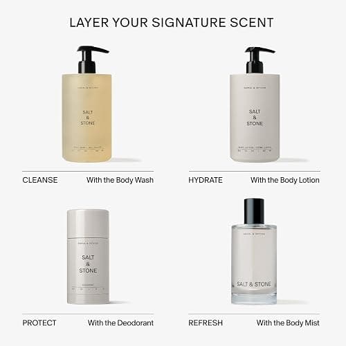 Salt & Stone Antioxidant-Rich Body Wash - Santal & Vetiver | Cleanse, Nourish & Soften Skin with Niacinamide & Hyaluronic Acid | Free From Parabens, Sulfates & Phthalates (15.2 fl oz) thumbnail 7