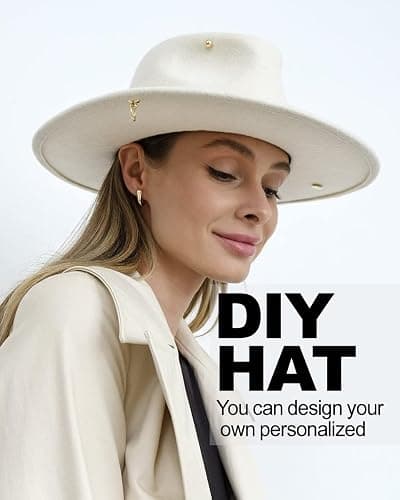 JXXAMZ33 Cowgirl Hat with Wide Belt Western Cowboy Hats for Womens thumbnail 6