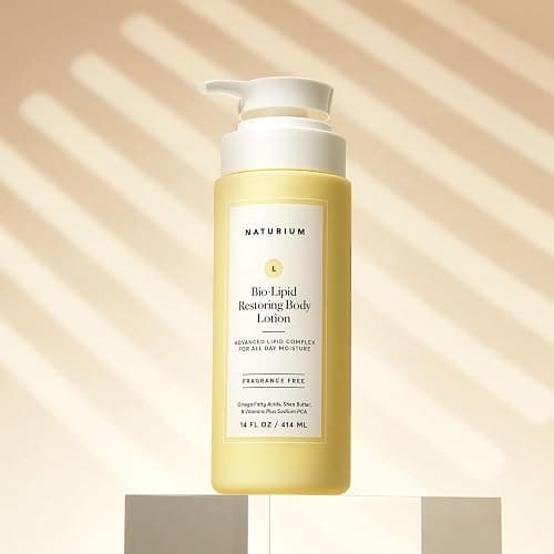Naturium Bio-Lipid Restoring Body Lotion, 414 mL | Replenishing Moisturising Cream, Shea Butter, B Vitamins & Sodium PCA, Fragrance-Free, Vegan & Cruelty-Free thumbnail 4