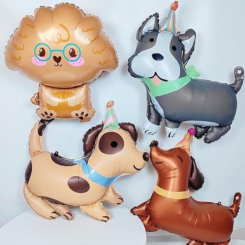 Pet Dog Balloons Dachshund Dog Foil Birthday Balloons Animal Balloon Children Birthday Party Decoration Animal Theme Party Decorations Puppy Dogs Balloon 2pcs thumbnail 5