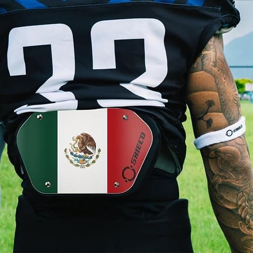 O Shield Flag Football Back Plate, Lower Back Pads for Football Players, Rear Protector thumbnail 6