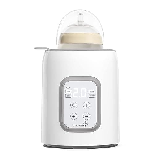 Bottle Warmer, GROWNSY 8-in-1 Fast Baby bottle Warmer with Timer LCD Display Accurate Temperature Control for Breastmilk or Formula - Image 1