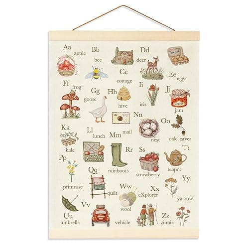 BirtDerr Woodland Nursery Decorations, Forest Nursery Decor, Boy Room Wall Decor, Jungle Decoration For Kids, strawberry, cottage, montessori, abc, school, homeschool - Image 1