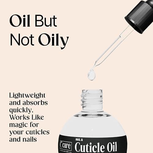 C CARE Fragrance Free Cuticle Oil For Nails - Repairs Cuticles Overnight - Moisturizes and Strengthens Nails and Cuticles - Dropper & Brush included - 2.5oz thumbnail 7