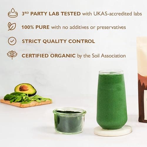 Sevenhills Wholefoods Organic Spirulina Powder 500g | Certified Organic | Nutrient-Dense | 100% Pure & Natural thumbnail 4