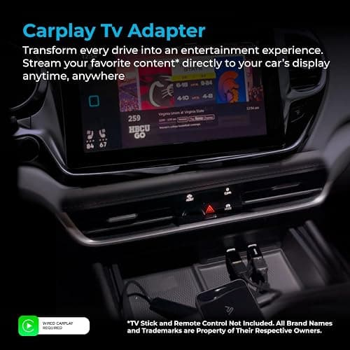 CarPlay TV Adapter - Convert Any Wired CarPlay to Wireless CarPlay - Plug in a TV Stick to Stream Netflix, YouTube, and More Right from Your car’s infotainment Screen thumbnail 4