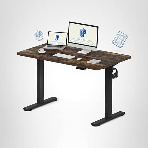 FLEXISPOT One-Piece Standing Desk 48"x24"  Rustic Brown thumbnail 11
