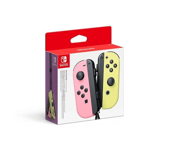 Nintendo Paire de Manettes Bluetooth Joy-Con Gauche Rose Pastel et Droite Jaune Pastel, Pour Switch - Image 1