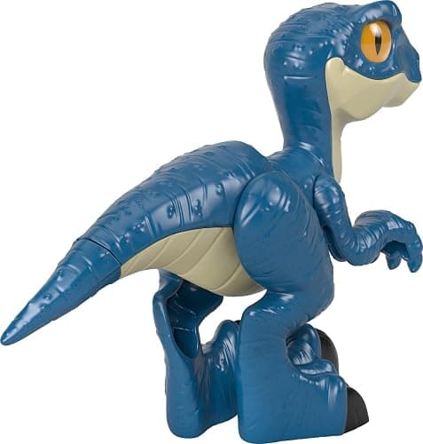 Fisher-Price Imaginext Jurassic World Dinosaur Toy Raptor XL Poseable Figure, 9 Inches Tall, Pretend Play Preschool Kids Ages 3+ Years thumbnail 5