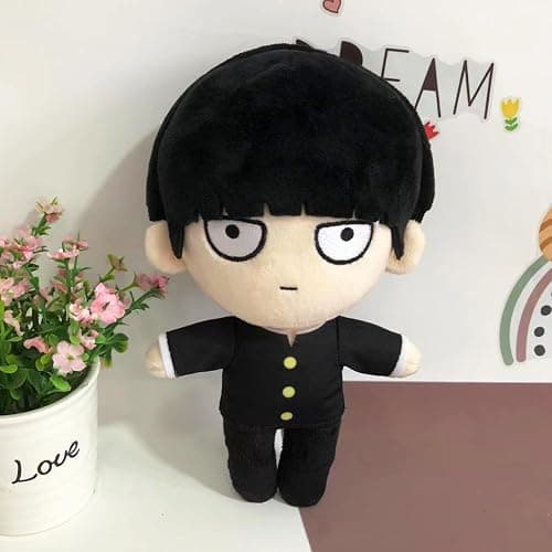 2pcs Mob Plush Kageyama Shigeo and Reigen Arataka Plush Figure, 20cm Anime Plushies Mob Stuffed Doll Mini Hug Pillow Nap Pillow Cushion Sofa Decoration thumbnail 4