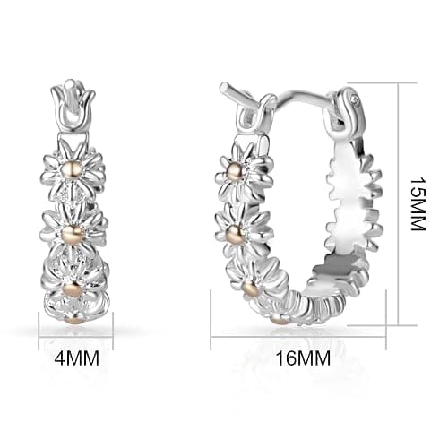 Philip Jones Daisy Hoop Earrings thumbnail 4