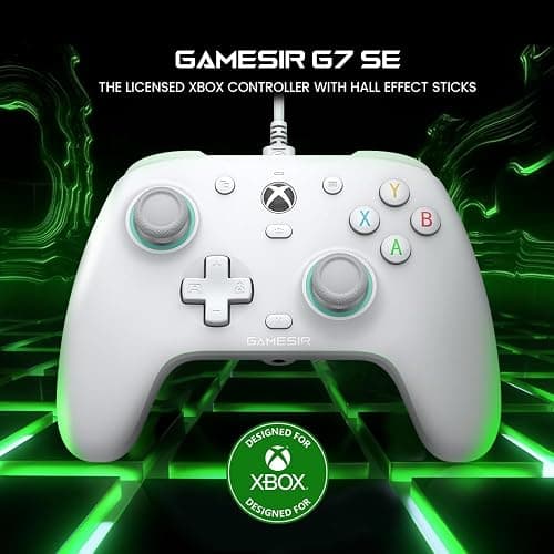 GameSir G7 SE Wired Controller for Xbox Series X|S, Xbox One & Windows 10/11, Plug and Play Gaming Gamepad with Hall Effect Joysticks/Hall Trigger, 3.5mm Audio Jack thumbnail 2