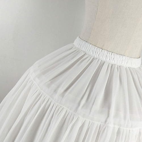only y Jupon Vintage Petticoat für Hochzeit - Crinoline Unterrock für Damen und Mädchen Kurzer Stil - 2-Kreise 2-Lagen (Weiß) thumbnail 6