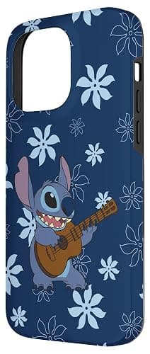 Disney Lilo & Stitch Floral Guitar Stitch Case for iPhone 14 Pro Max thumbnail 2