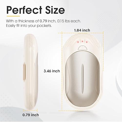 AI Hand Warmers Rechargeable 2 Pack, AI Smart Chips Electric Hand Warmers, 20Hrs Long Safe Heat, Portable Pocket Heater, Gifts for Christmas, Outdoor, Hunting, Golf, Camping Accessories thumbnail 5