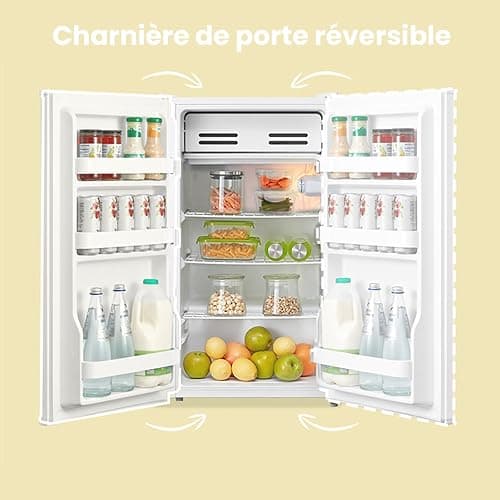 COMFEE' RCD93WH2(E) Frigorifero Monoporta 93L Zona di raffreddamento rapido, controllo della temperatura, Silenzioso, Sicuro, Frigo Per applicazioni in Hotel, Casa, Ufficio, Colore Bianco thumbnail 6