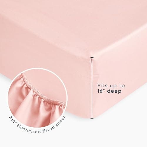 Wake In Cloud - Star Bedding Set for Boys Girls, Cute Stars Polka Dot, Soft Lightweight Comforter Set with Sheets, 5 Pieces Kids Bed in a Bag, Light Pink, Twin Size thumbnail 5