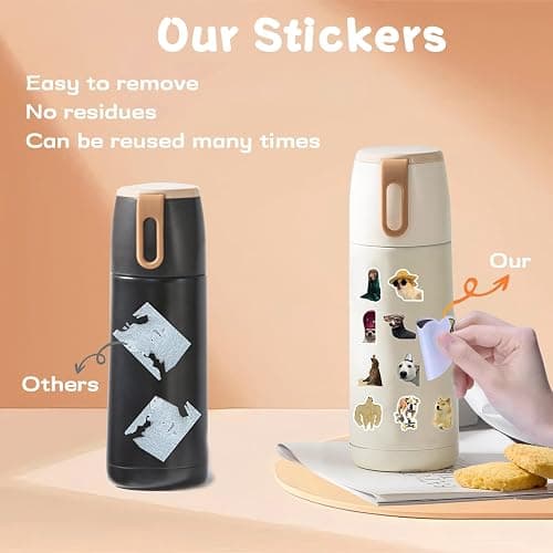 106 Pcs Funny Dog Stickers Cute Dogs Meme Sticker for Adults Teens Funny Animals Vinyl Waterproof Stickes for Water Bottles Laptops Phone Luggage Guitar thumbnail 4