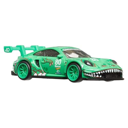 Hot Wheels Premium Car Culture Collectible Toy Car, 1:64 Scale Die-Cast Porsche 911 GT3 R, Race Day Vehicle with Real Riders Tires thumbnail 2