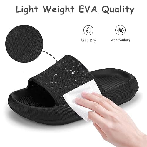 Cubufly Cloud Slides for Kids丨Boys Girls Shower Slippers Slip on Sandals丨Non-Slip Open Toe Pillow Slippers Sandals丨Quick Drying Summer Beach Pool Shoes thumbnail 4