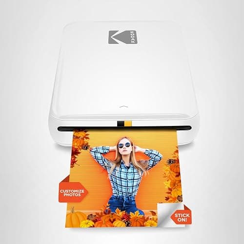 KODAK Step Instant Smartphone Photo Printer - Portable Mini Color Wireless Mobile Printer - Zink 2x3” Sticky-Back Photos - Bluetooth Compatible with iOS & Android Devices - Fun Editing App - White thumbnail 7
