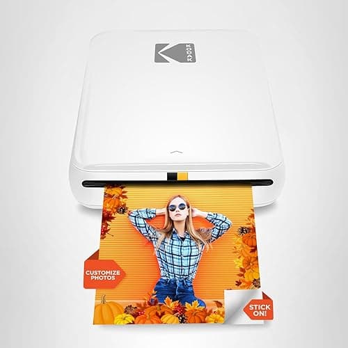 KODAK Step Instant Smartphone Photo Printer - Portable Mini Color Wireless Mobile Printer - Zink 2x3” Sticky-Back Photos - Bluetooth Compatible with iOS & Android Devices - Fun Editing App - White thumbnail 8