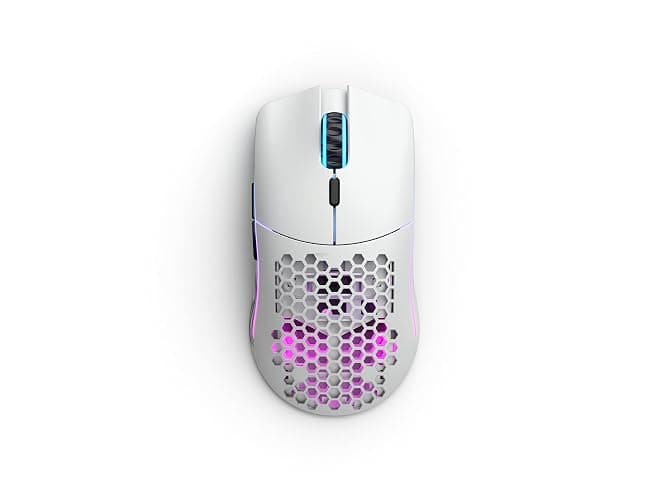 GLORIOUS Model O Wireless Gaming Mouse - Superlight, 69g Honeycomb Design, RGB, Ambidextrous, Lag Free 2.4GHz Wireless, Up to 71 Hours Battery - Matte White thumbnail 5