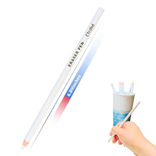 CFCDHD Pencil Shaped Erasers, Precision Pencil Erasers 10 Pack | Erasers for Sketching, Drawing, Artists & School Homework thumbnail 3