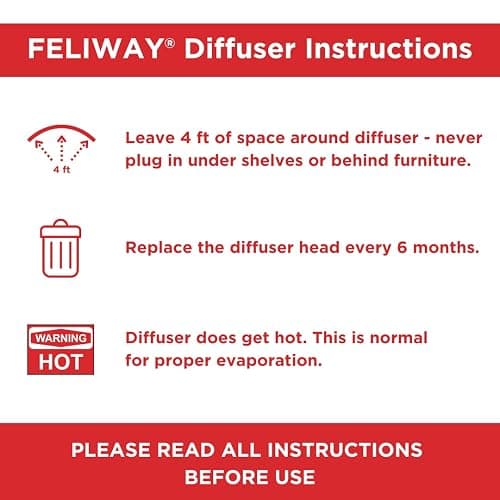 FELIWAY® MultiCat 3 x 30 Day Cat Calming Refills for Pheromone Diffuser, 3 x 48ml Value Pack- Helps Reduce Conflicts and Signs of Tension in Multi-Cat Households thumbnail 5