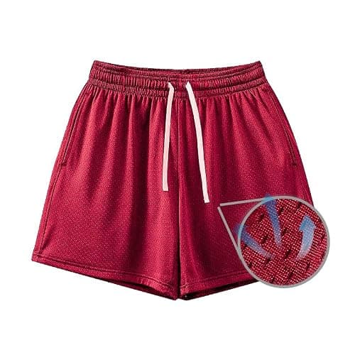 Waghaw Mens Mesh Shorts 6Inch/9Inch Inseam Mens Athletic Shorts Breathable Fabric for Gym and Workouts - Image 1