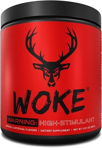 Bucked Up - Woke - HIGH STIM Pre Workout - Best Tasting - Focus Nootropic, Pump, Strength and Growth, 30 Servings (Grape) thumbnail 7