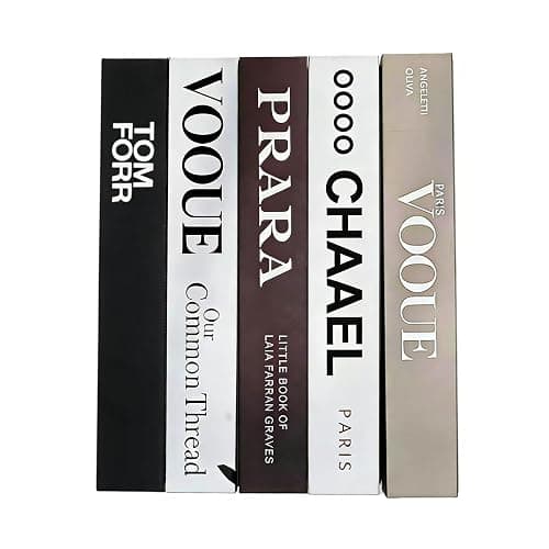 Vankairos 5 Pcs Decorative Books Aesthetic Room Decor Fashion Accessories Fake Books Set for DéCor, Modern Home Office Decor Coffee Table, Bedroom Living Room Home Book Shelf DéCor Accents - Image 1