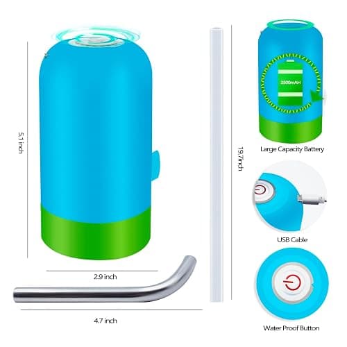 Intoypad Ultimate Water Table Pump: 3 Hours of Non-Stop Fun Rechargeable Battery Powered Water Pump for Toddlers Water Play Sand Table Toys Accessories Summer Outdoor Game Toys for Kids Blue thumbnail 3