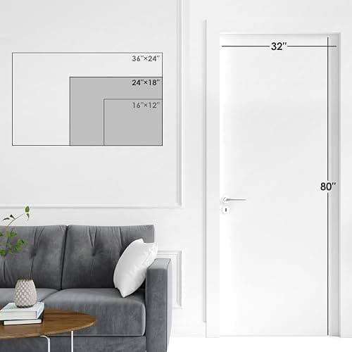 ARCOBIS Cork Board White Board Combo | 24"x18" Bulletin Board, Magnetic Dry Erase Board & Corkboard for Wall, Vision Board for Home, Office, School, Black Frame thumbnail 3
