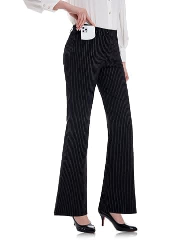 Tapata Women's 28''/30''/32''/34'' Stretchy Bootcut Dress Pants with Pockets Tall, Petite, Regular for Office Work Business - Image 1