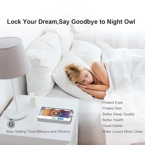 ySky Phone Lock Box with Timer,Phone Access Blocker Device for Cell Phones, Limits Smartphone Access, Reduces Screen Time & Improves Focus,Timed Jail Locker to Help Kids,Students, Adults Focus Back thumbnail 7
